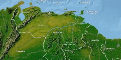 Mapa venezuely geografie