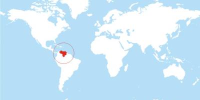 Mapa venezuely místo na světě