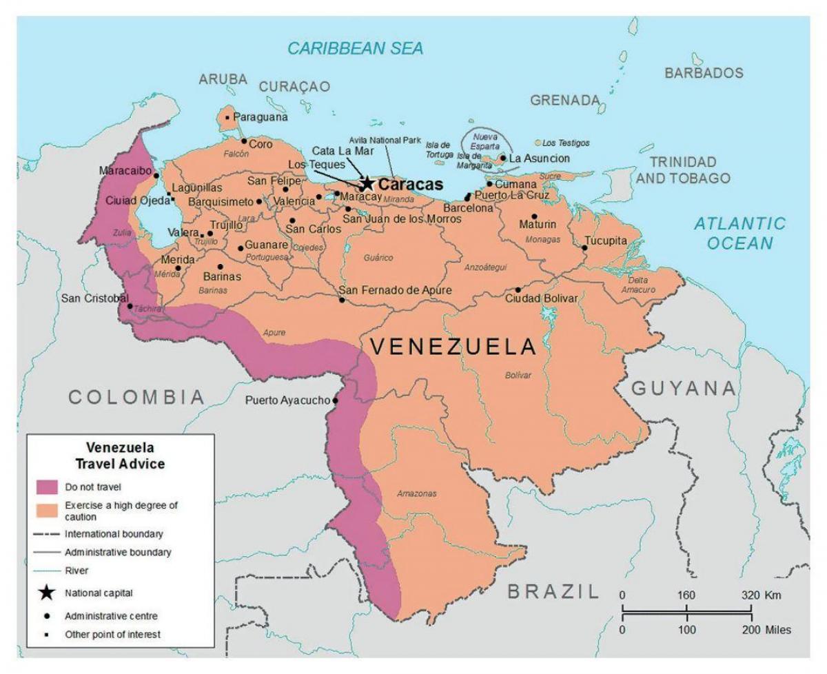 venezuela v mapě