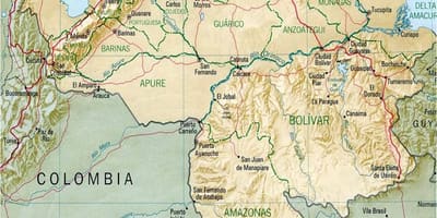 Mapa venezuely řeky