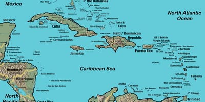 Ostrovy venezuela mapa